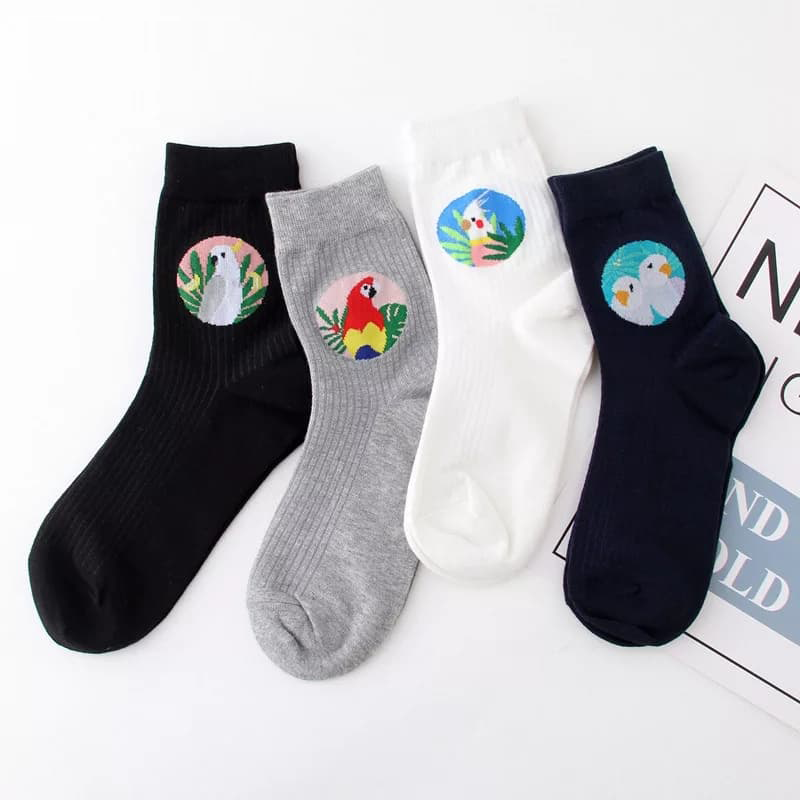 Circle of Parrots Socks - The Cute Sock