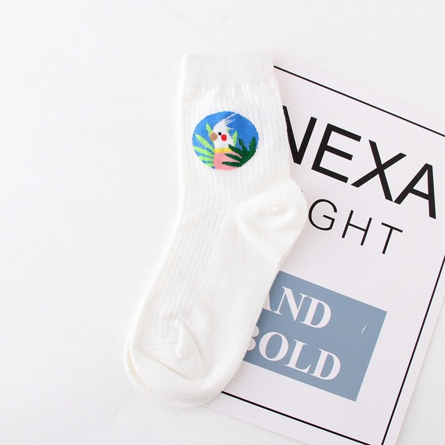 Circle of Parrots Socks - The Cute Sock