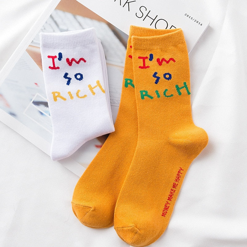 Get Money Live Life Socks - The Cute Sock