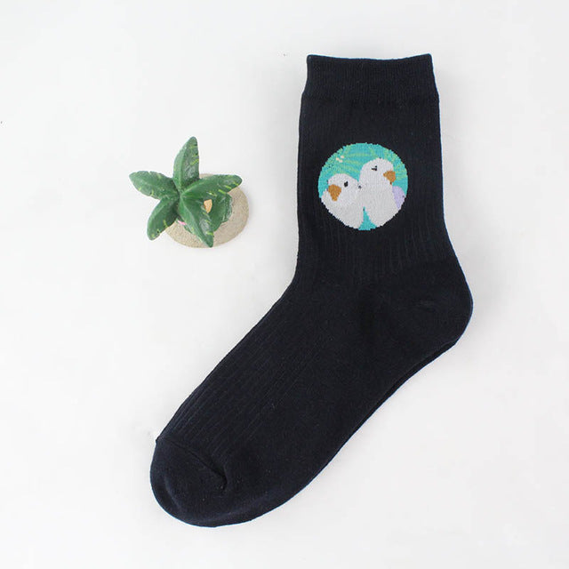 Circle of Parrots Socks - The Cute Sock