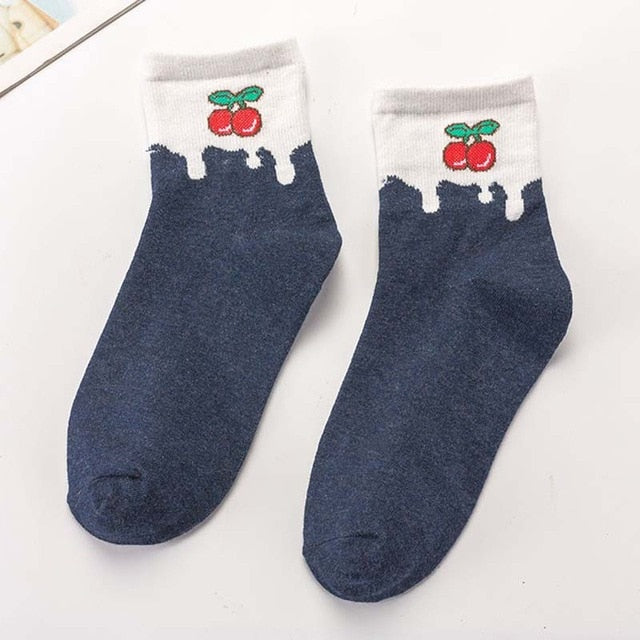 Milky Fruits Socks - The Cute Sock