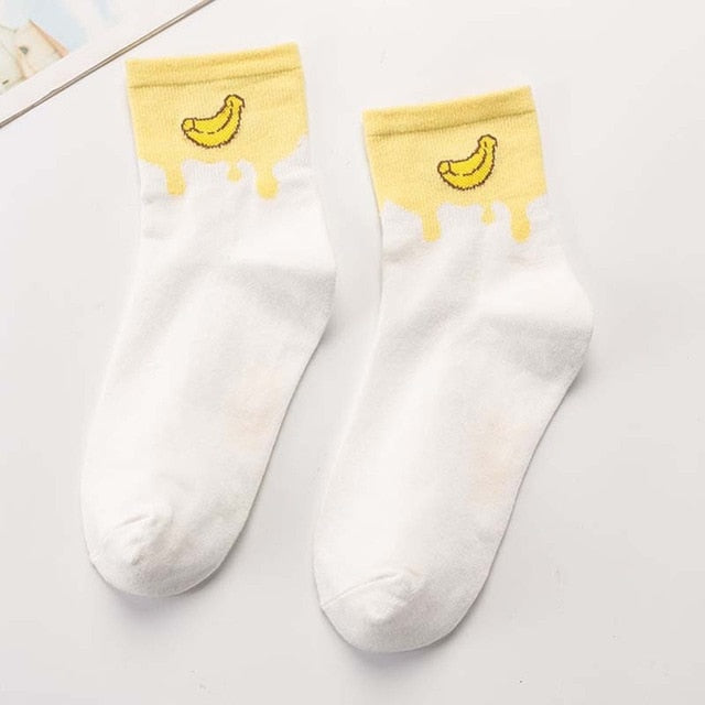 Milky Fruits Socks - The Cute Sock