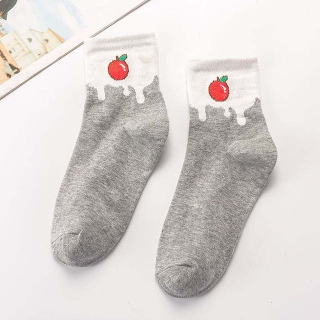 Milky Fruits Socks - The Cute Sock