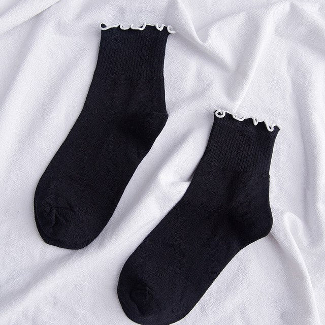 Black and White Cuteness Socks - The Cute Sock