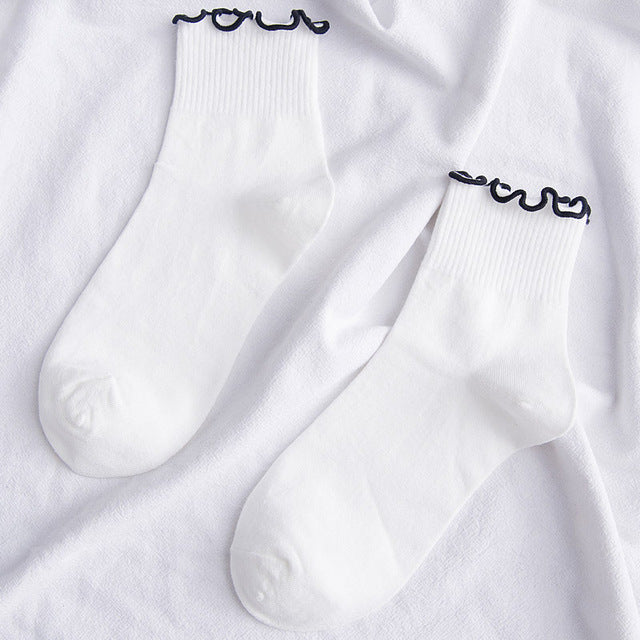 Black and White Cuteness Socks - The Cute Sock