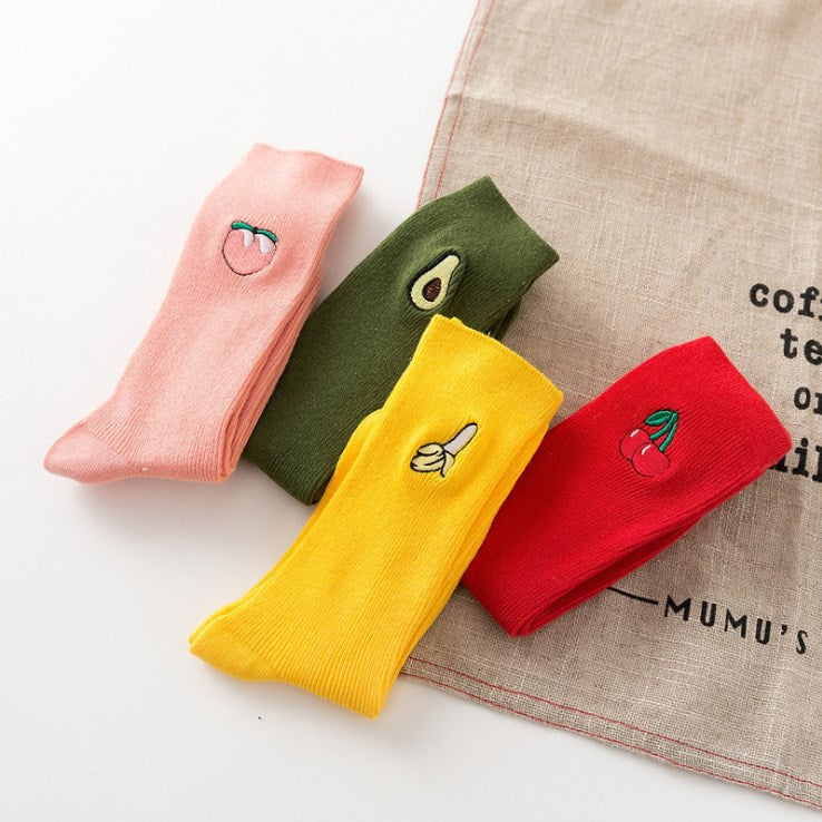 Fruity Treasure Long Socks - The Cute Sock
