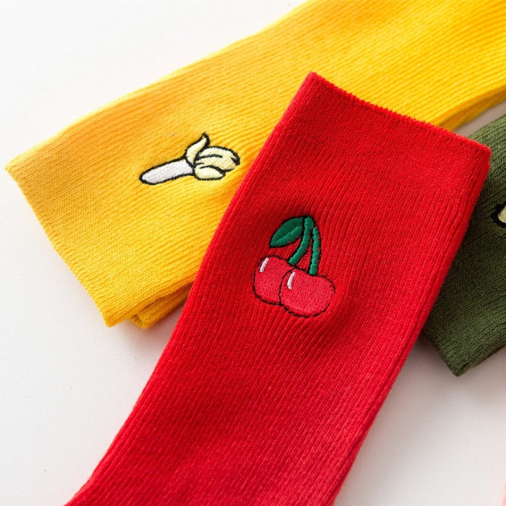 Fruity Treasure Long Socks - The Cute Sock