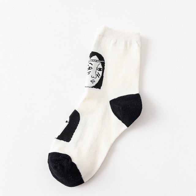 Square in Lines Socks - The Cute Sock