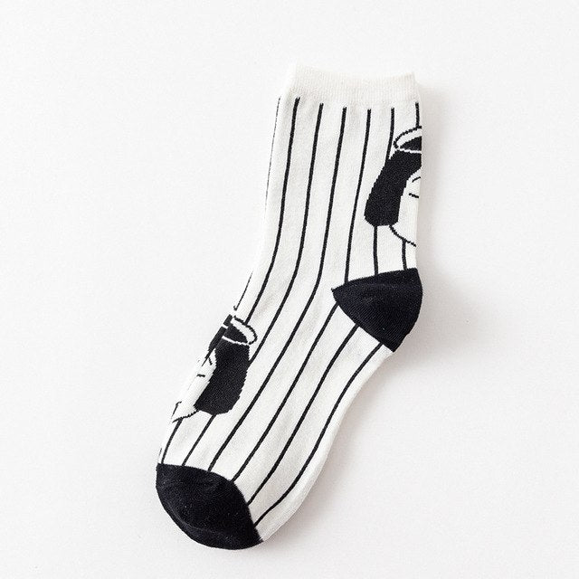 Square in Lines Socks - The Cute Sock