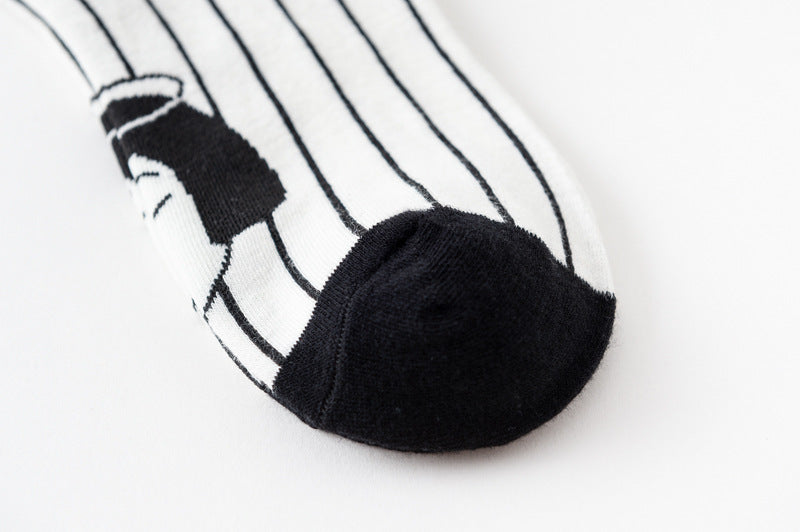 Square in Lines Socks - The Cute Sock